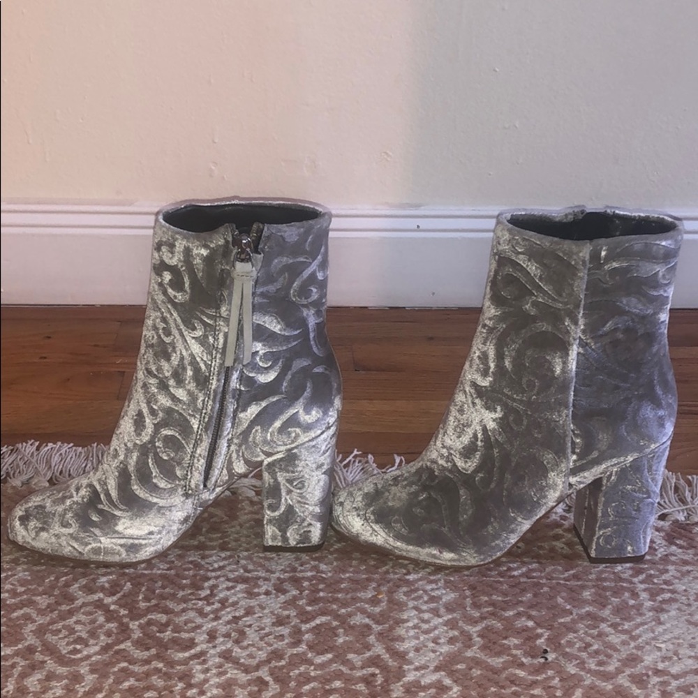 Rebecca Minkoff Silver Booties